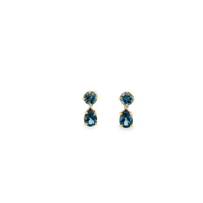 London Blue Topaz Drop Earrings