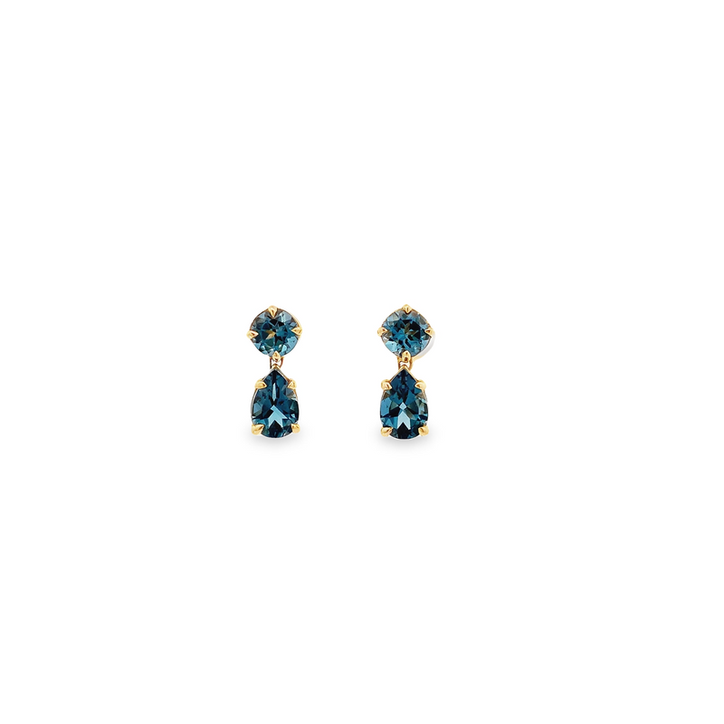 London Blue Topaz Drop Earrings