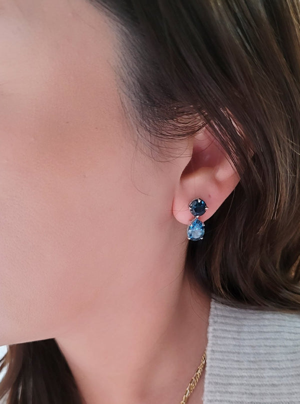 London Blue Topaz Drop Earrings - made to order