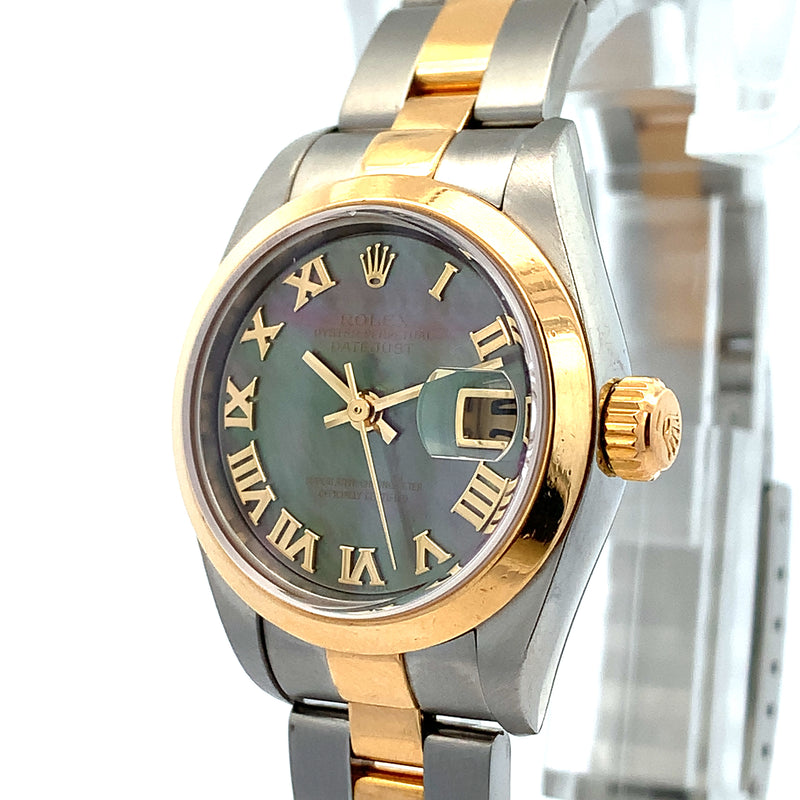 ROLEX - Oyster Perpetual Datejust Tahitian Mother-of-Pearl Dial 26mm