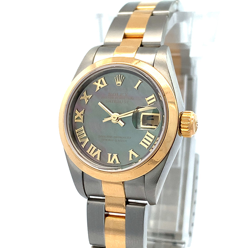 ROLEX - Oyster Perpetual Datejust Tahitian Mother-of-Pearl Dial 26mm