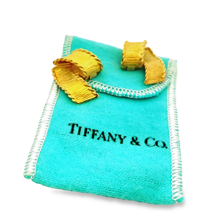 Tiffany & Co - 18K Gold Clip-on Ribbon Earrings