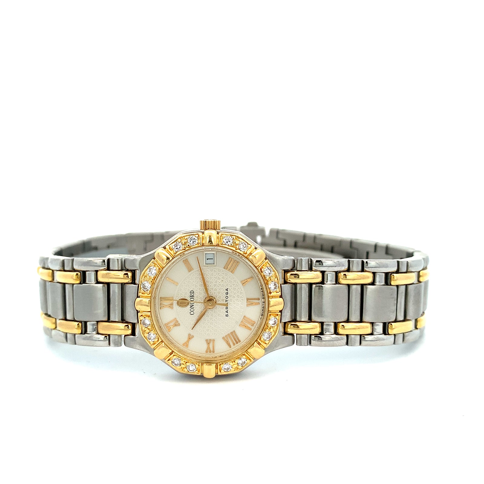 Concord Saratoga - Two-tone Diamond Dress Watch 22mm – Generales 