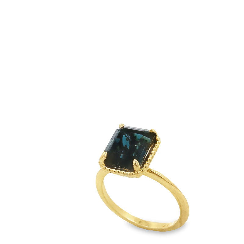 London Blue Topaz Solitaire Ring
