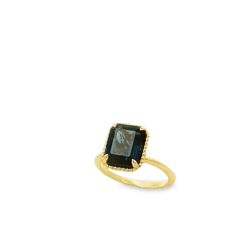 London Blue Topaz Solitaire Ring