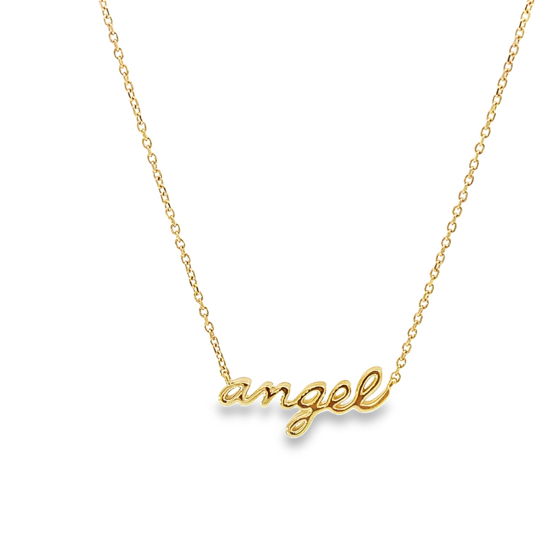 Angel Script Necklace