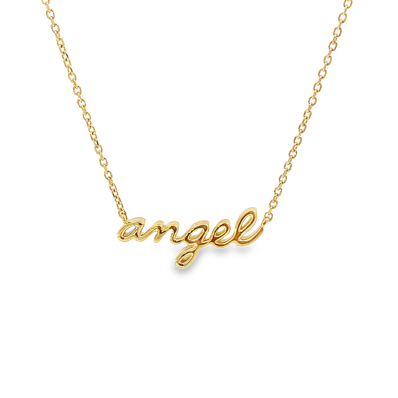 Angel Script Necklace