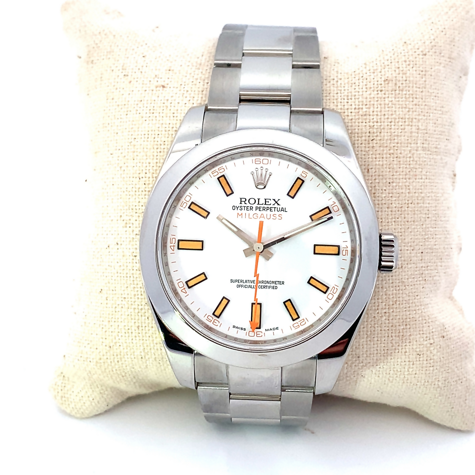 服/ファッション ROLEX OYSTER PERPETUAL MILGAUSS 40mm Rolex Milgauss “Who Cares I'm Already Late” featuring a