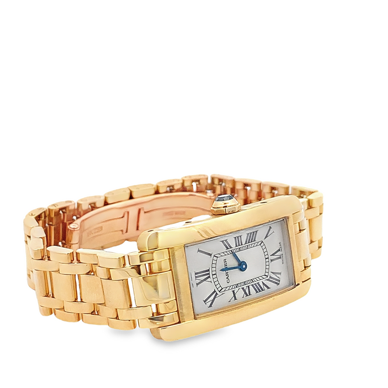 CARTIER - Cartier Tank Americaine Small 18KY Quartz Watch