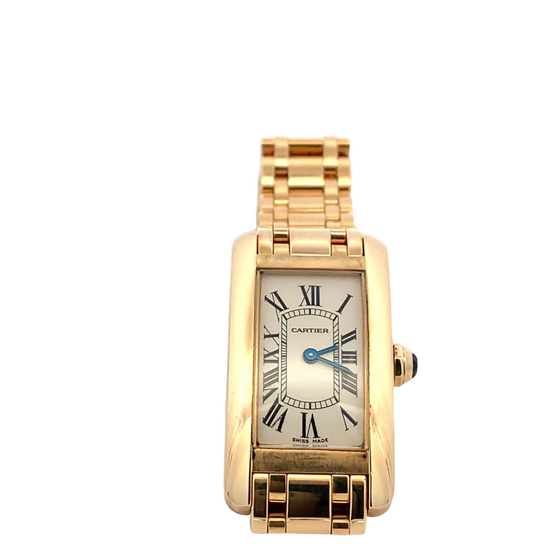 CARTIER - Cartier Tank Americaine Small 18KY Quartz Watch