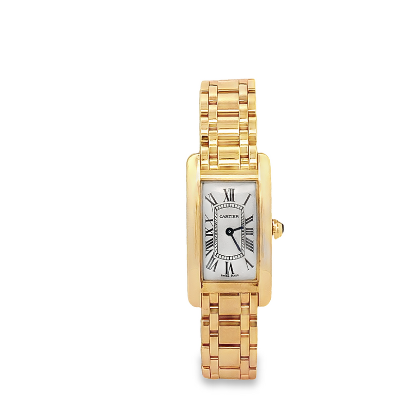 CARTIER - Cartier Tank Americaine Small 18KY Quartz Watch