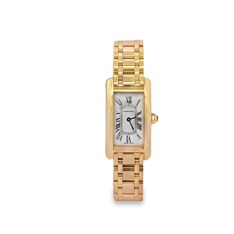 CARTIER - Cartier Tank Americaine Small 18KY Quartz Watch