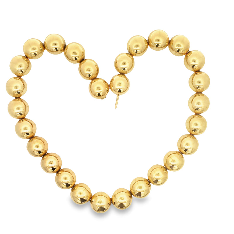 VINTAGE GOLD BALL NECKLACE