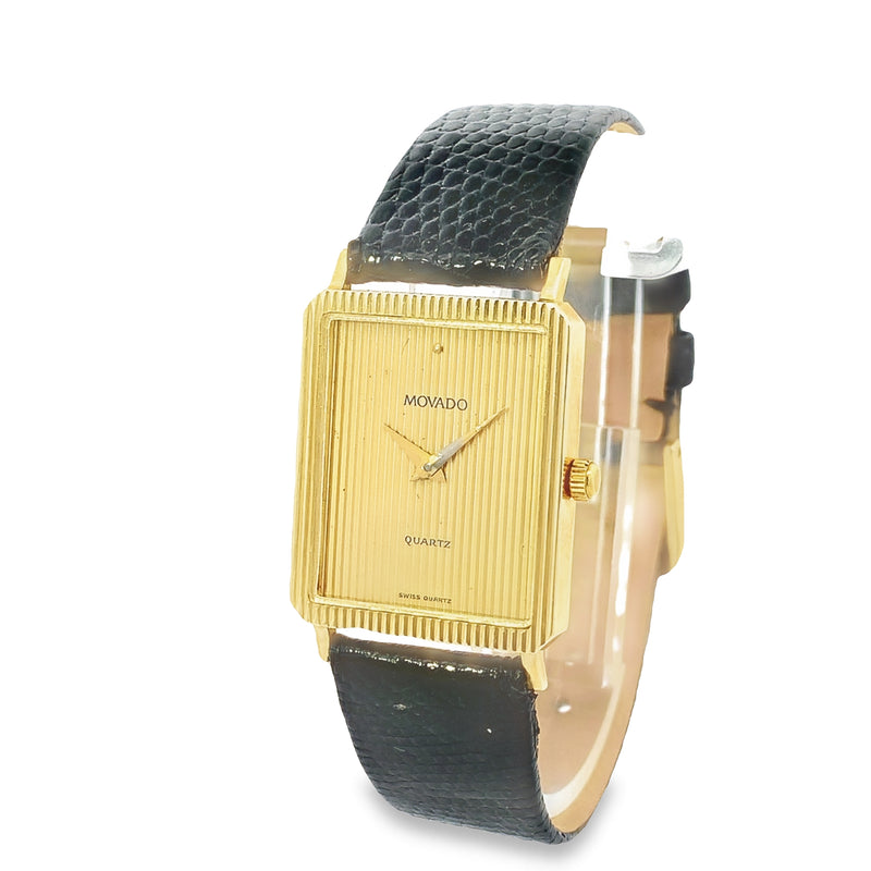MOVADO - Swiss 14K Gold Case Watch
