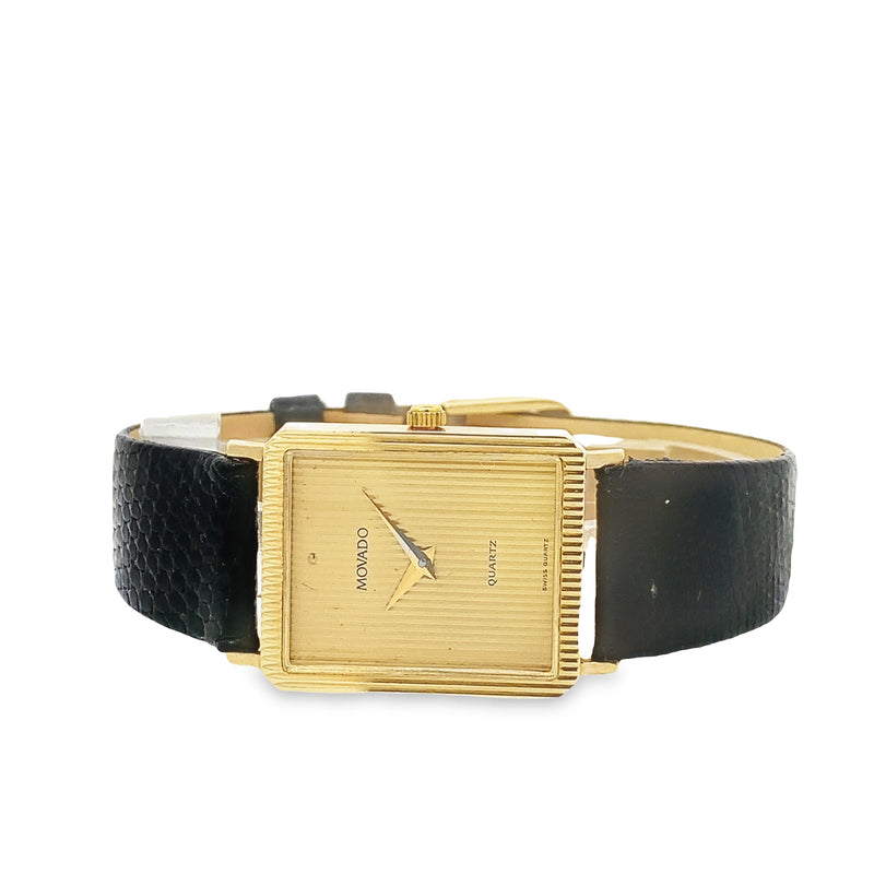 MOVADO - Swiss 14K Gold Case Watch
