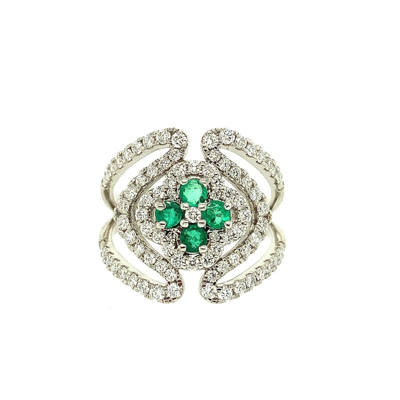 Emerald and Diamond Ring