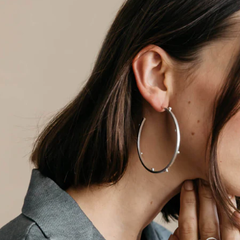 Rain Hoop Earrings