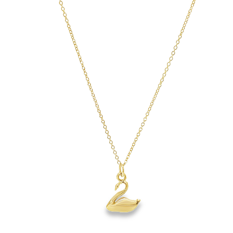 Golden Swan Necklace