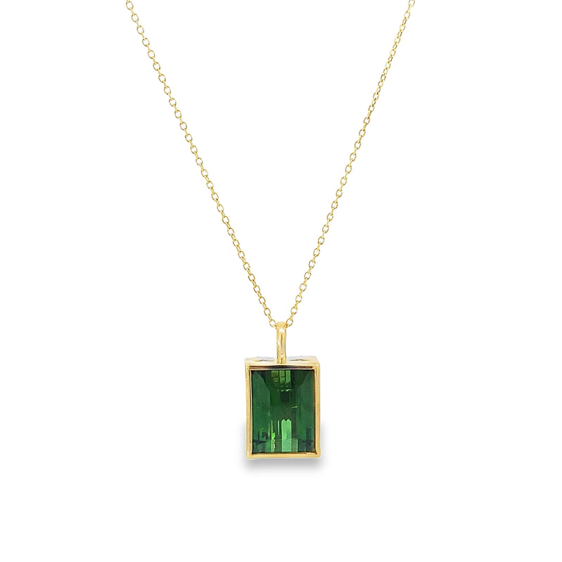 Reversible Green Tourmaline and Multi-color Sapphire