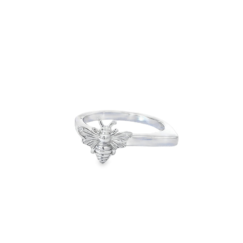 Sterling Silver Bee Stacking Ring