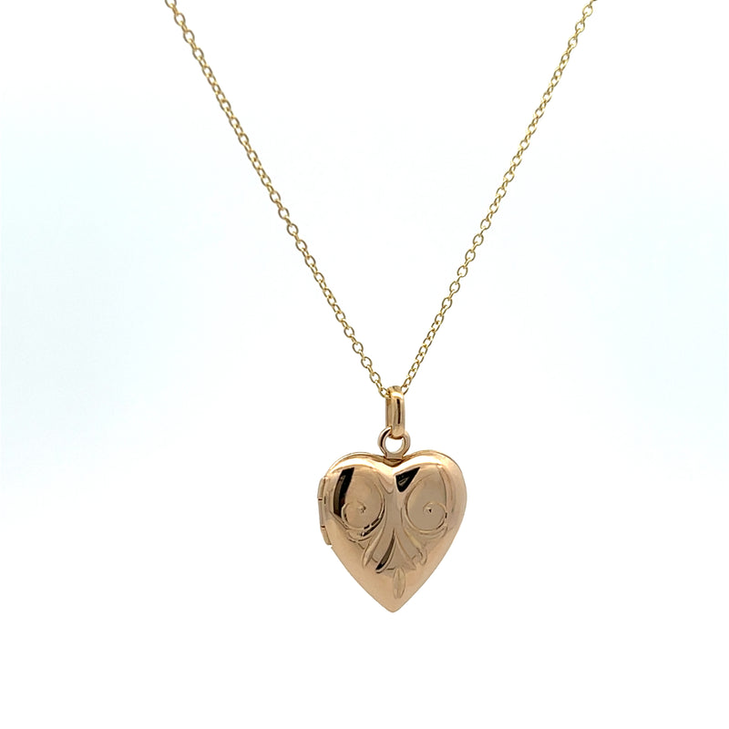 Vintage Gold Heart Locket