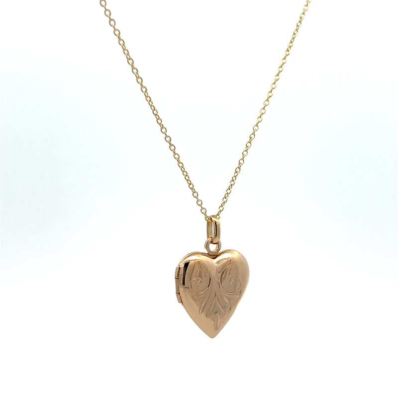 Vintage Gold Heart Locket