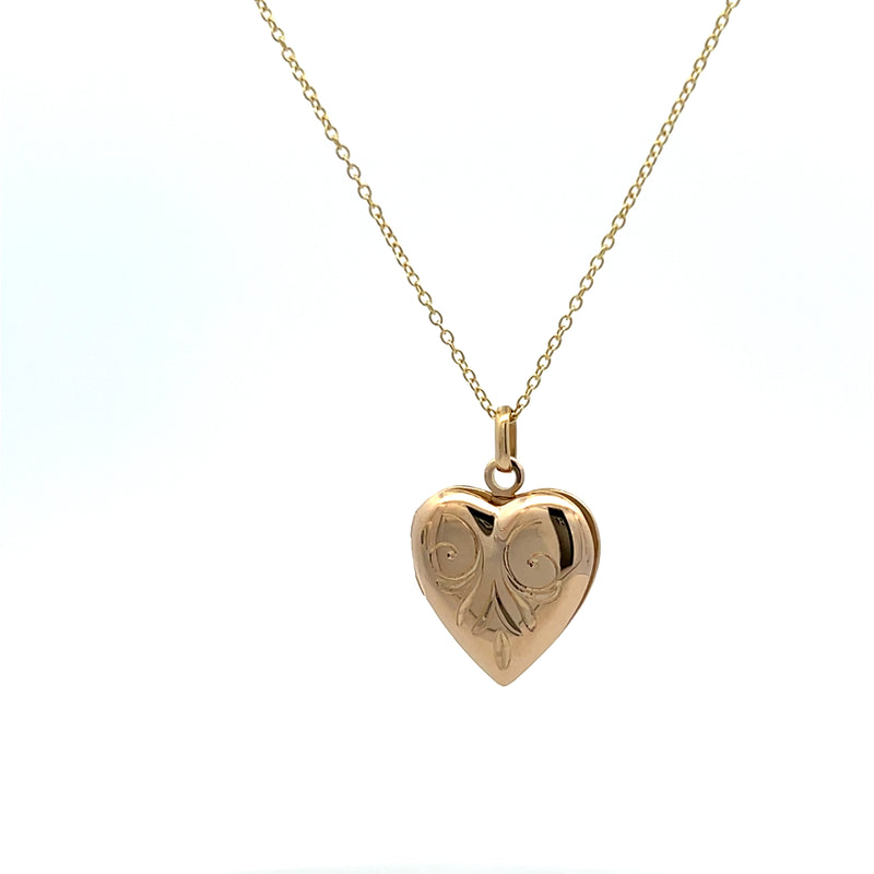 Vintage Gold Heart Locket