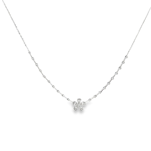 Diamond Flower Necklace