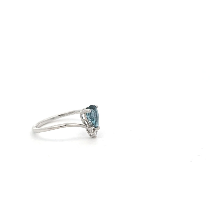 Pear Topaz and Diamond Accent Ring