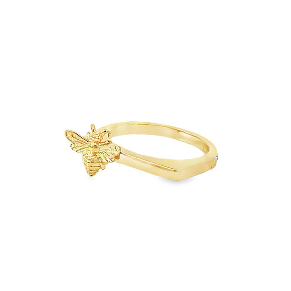 Golden Bee Stacking Ring