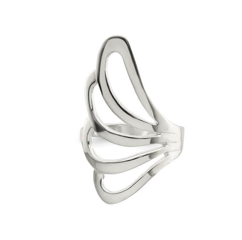 Sterling Silver Butterfly Wing Ring