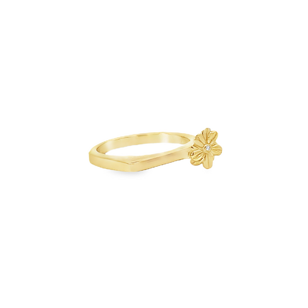 Golden Flower Stacking Ring