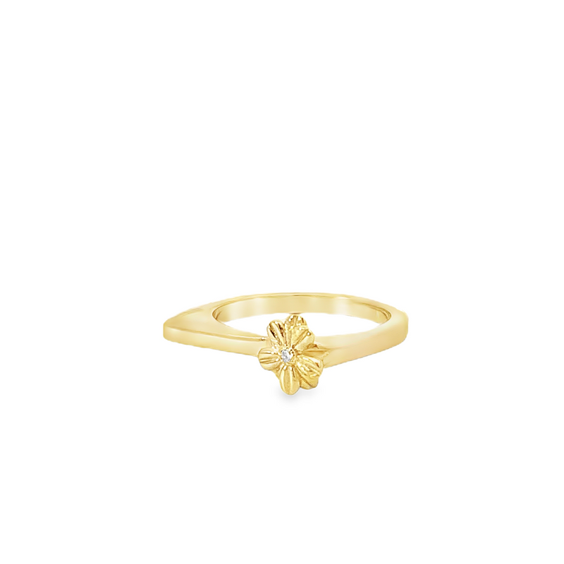 Golden Flower Stacking Ring