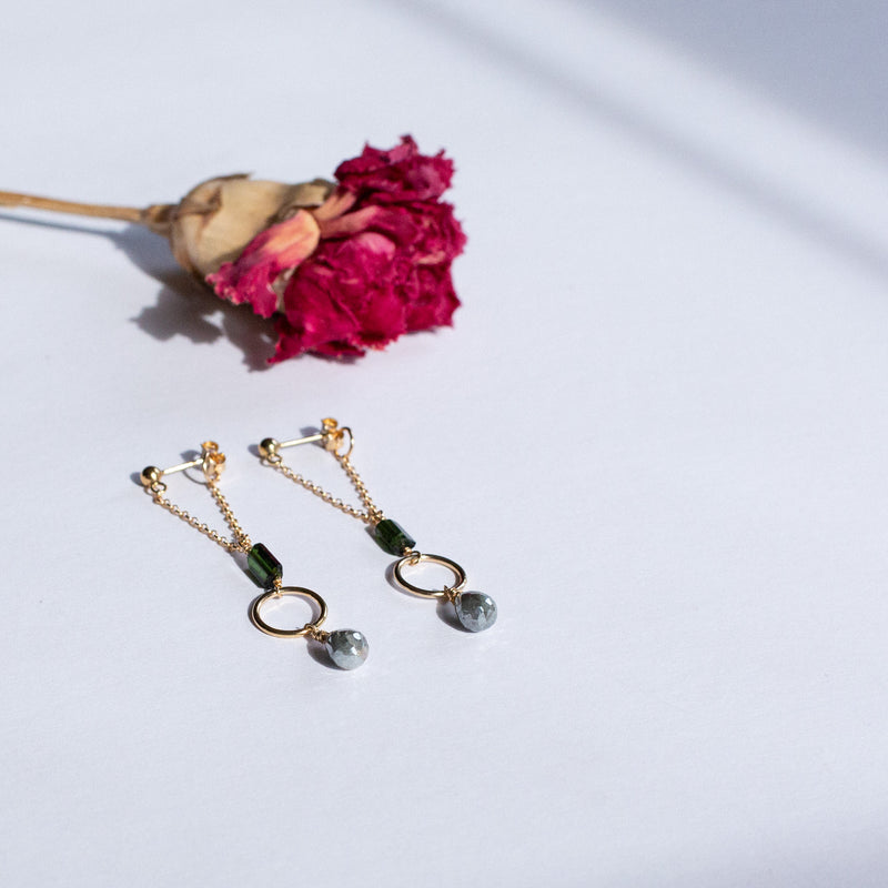 Gold-filled Tourmaline Earrings - available on special order
