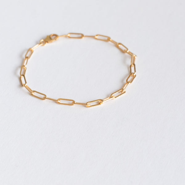 Gold-filled "Paper Clip" Bracelet