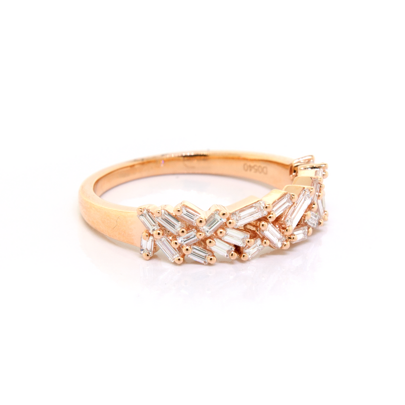 Scattered Baguette Diamond Ring