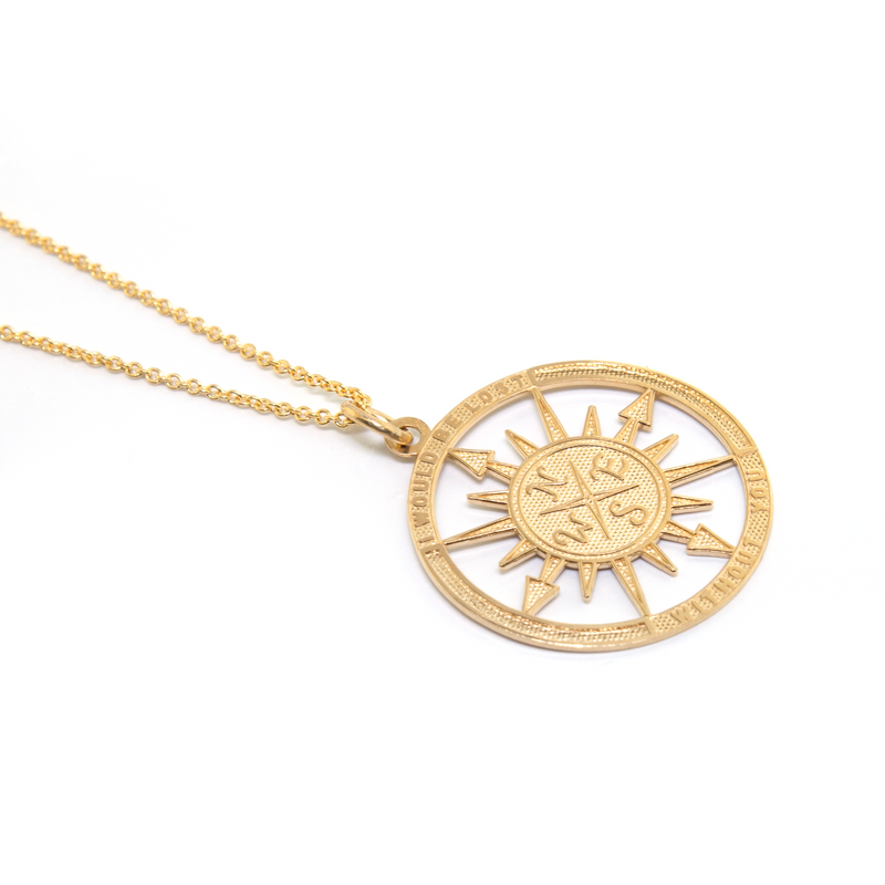 Compass "I Would Be Lost Without You" Necklace