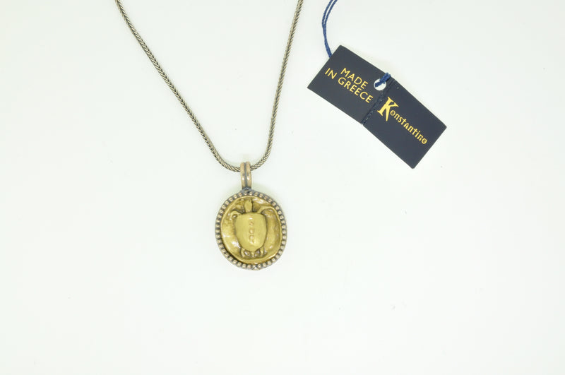 Bronze Turtle Pendant Necklace