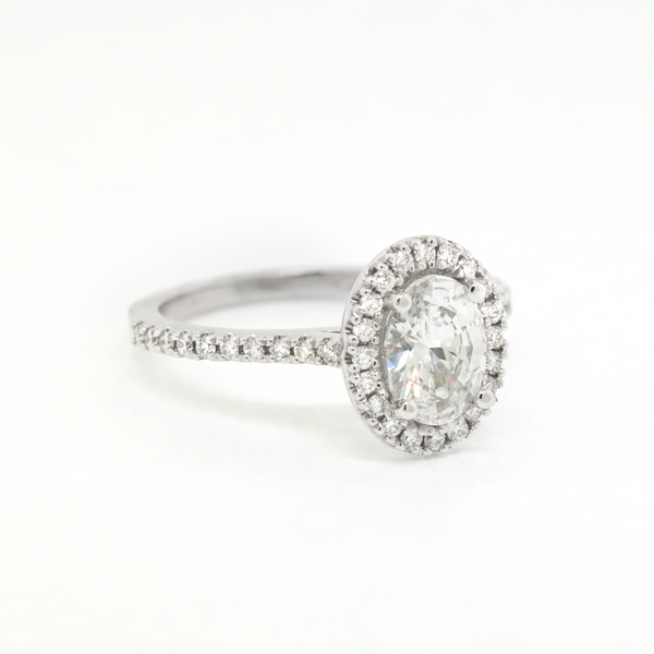 Oval Engagement Ring (setting only)