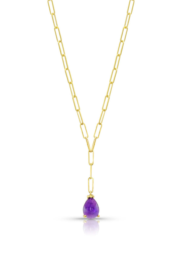 Gemdrop Amethyst Lariat Necklace - available on special order