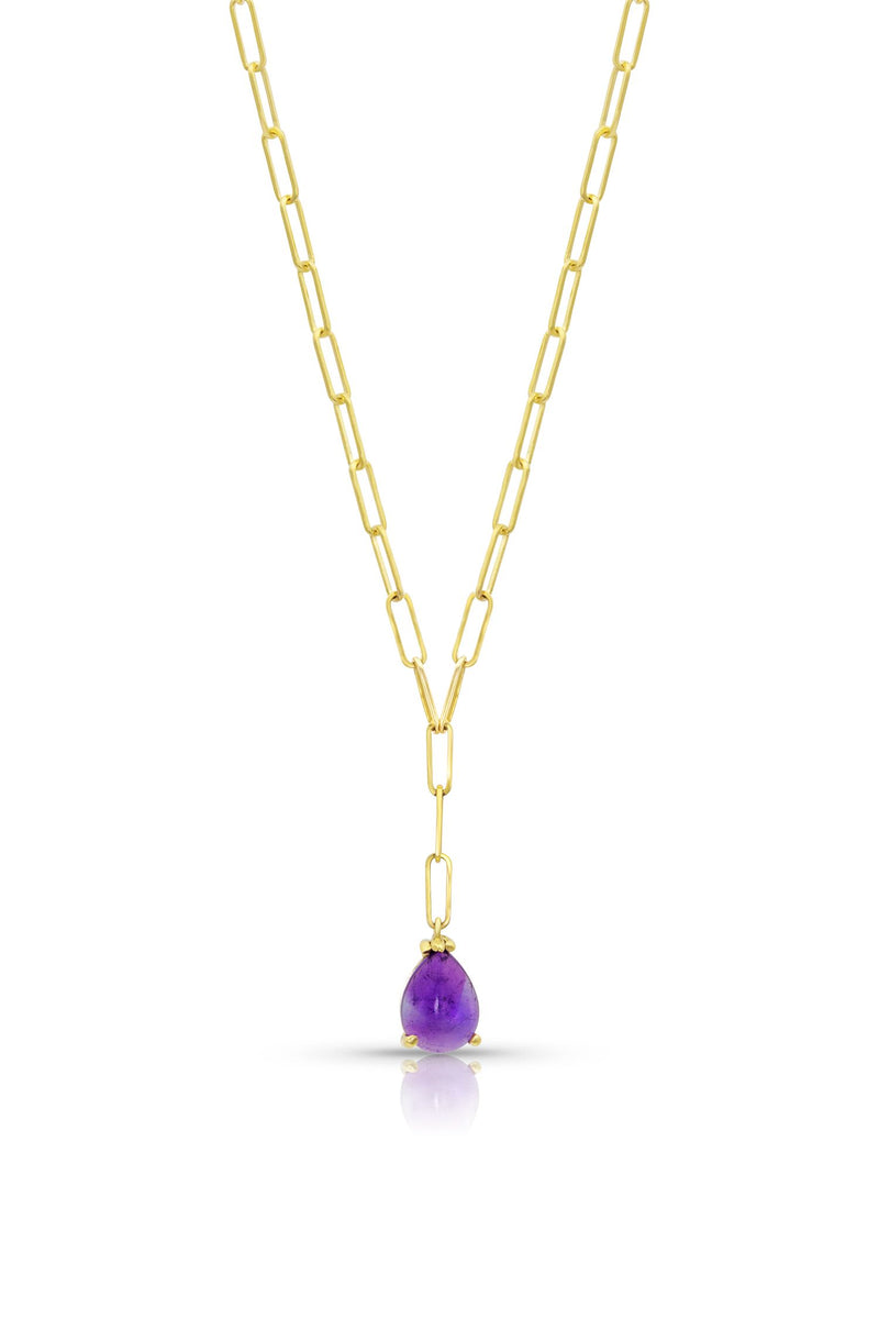 Gemdrop Amethyst Lariat Necklace - available on special order