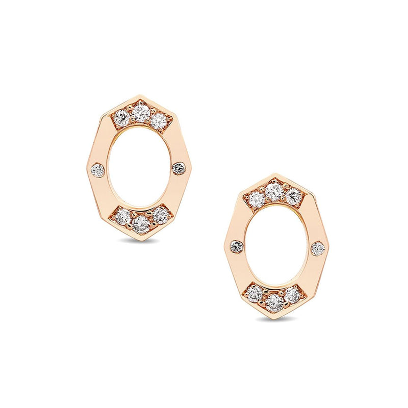 Dainty Diamond Affinity Oval Stud Earrings