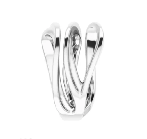 Silver Multi-row Negative Space Ring - available on special order