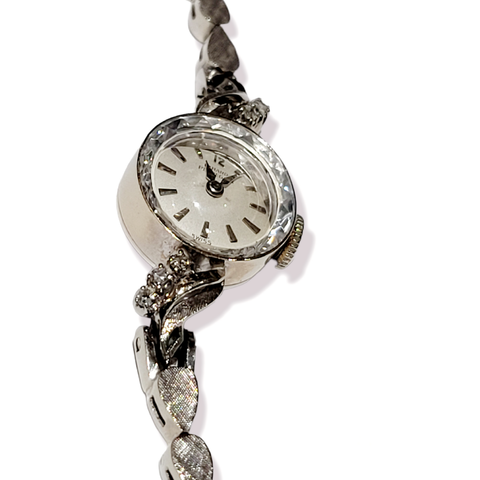 Girard Perregaux Vintage Ladies Watch 37 Diamonds SOLD c1972 Ladies Girard-Perregaux diamond dial with box  main image 4