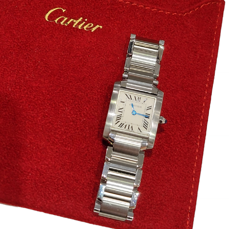 CARTIER - Tank Francaise Stainless Steel Watch