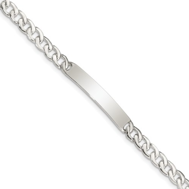 Sterling Silver Child's ID Curb Link Bracelet - available on special order