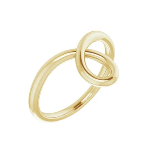Gold Loop Bypass Ring - available on special order