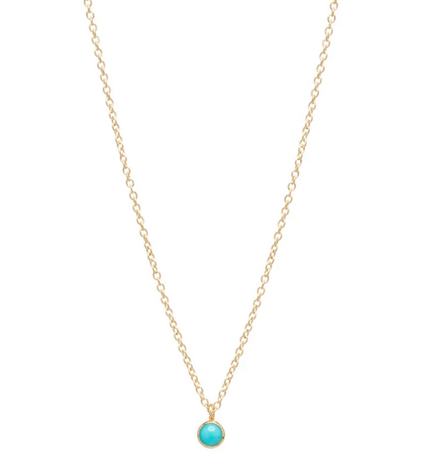 Single Turquoise Choker Pendant Necklace