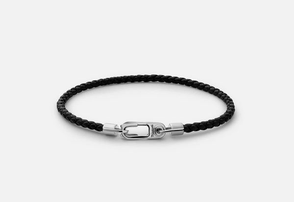 Annex Leather Bracelet - Black