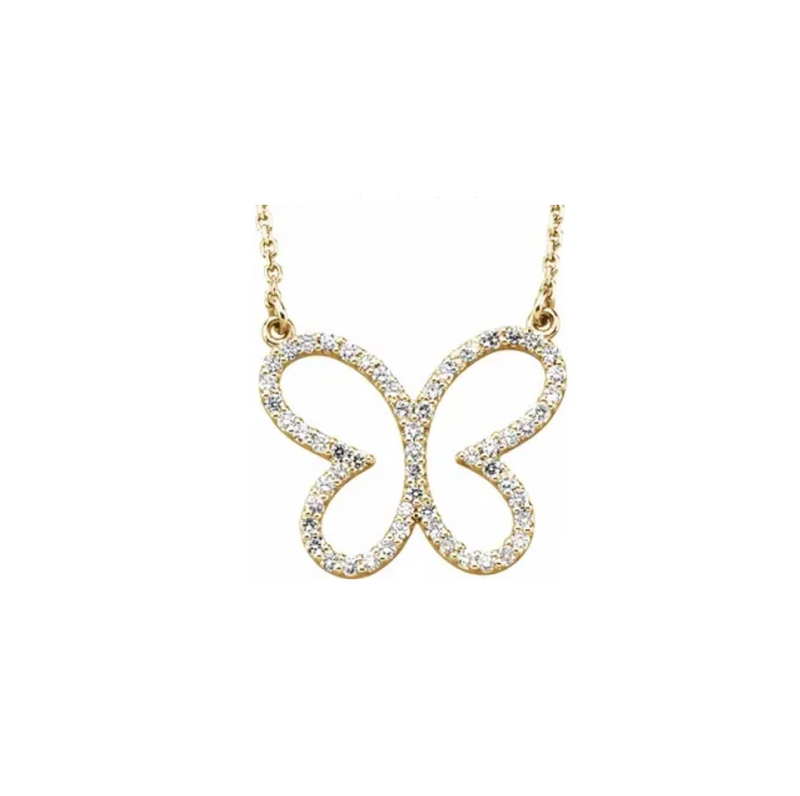 Diamond Butterfly Necklace - available on special order